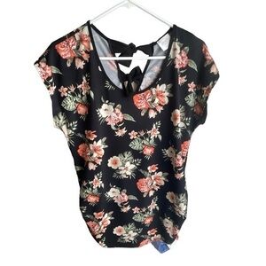 Sirenlily Maternity Black Blouse Size Med EUC #6532